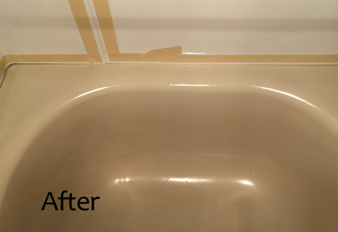 Bathtub Chip Repair - After