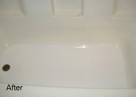 Bathtub Bottom Crack Repair - After