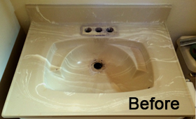 Refinished Sink - Before