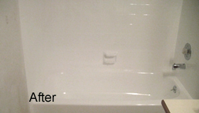 Refinished Bathtub and Tile Surround - After
